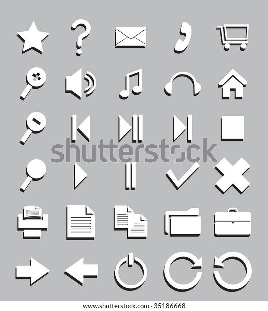 Collection Symbols Design Vector Illustration Stock Vector (Royalty ...
