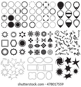 Collection of symbols and labels