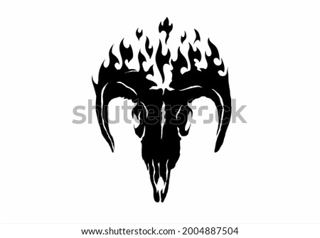 collection of symbols pentagram, satanic, flame, burning.
for design elements, printing, apparel design