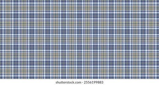 Collection tartan fabric vector, stage background check pattern. Graphic seamless texture plaid textile in blue and light colors palette.