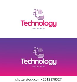 Coleção de tecnologia de conexão de design de logotipo com ponto abstrato, Blockchain, molécula e sistema gráfico design vetorial ilustração. Símbolo, ícone, criativo.