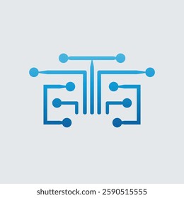 collection technology dot logo design. symbol tech, internet, system, Artificial Intelligence and computer. inspiration logo design modern