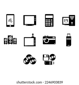 colección de vectores de iconos de tecnología