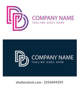 Collection of Technology letter D logo design template. Initials symbol for Business, Start up, Artificial