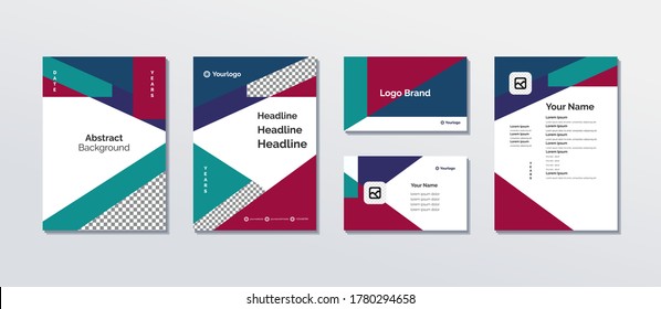 A collection of template design layouts, ready for use for various purposes, as product introduction, marketing, advertising, invitation, stationary or poster. Vector EPS