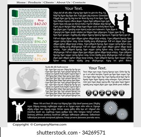 Collection of templates of website (Party #4).