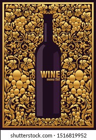 Collection of templates with wine designs. Brochures, posters, invitation cards, promotion banners, menus. Wine stains background. Vector illustration. Layered