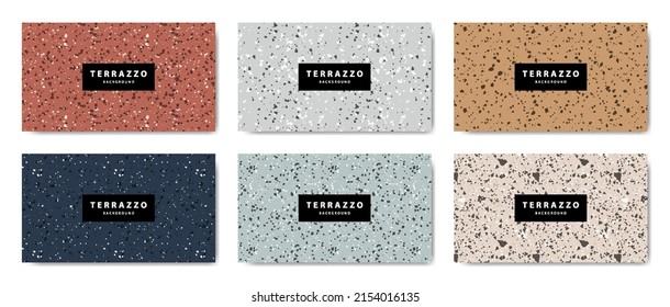 Colección de fondo del fondo del fondo del suelo de terrazzo