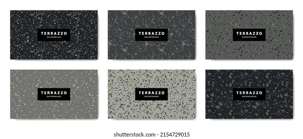 Colección de fondo del fondo del fondo del suelo de terrazzo