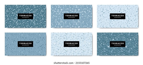 Collection of terrazzo floor wallpaper background