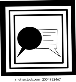 Collection of text message icon vector designs. chat speech balloon vector symbol. dialogue bubble. communicating pictograms. social media comment buttons. SMS sign.