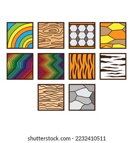 collection of texture icon vector - Shutterstock ID 2232410511