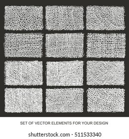 Collection of textures, brushes, graphics, design element. Hand-drawn. Abstract background. Modernistic Art.