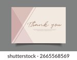 collection thank you card template design 