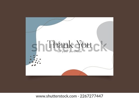 collection thank you card template design 