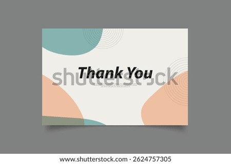 collection thank you card template design vector eps 10