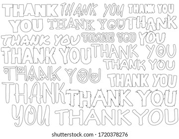 Collection of thank you text