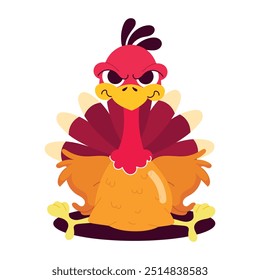 Collection of Thanksgiving Bird Flat Stickers 

