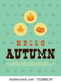 Collection Thanksgiving style background design