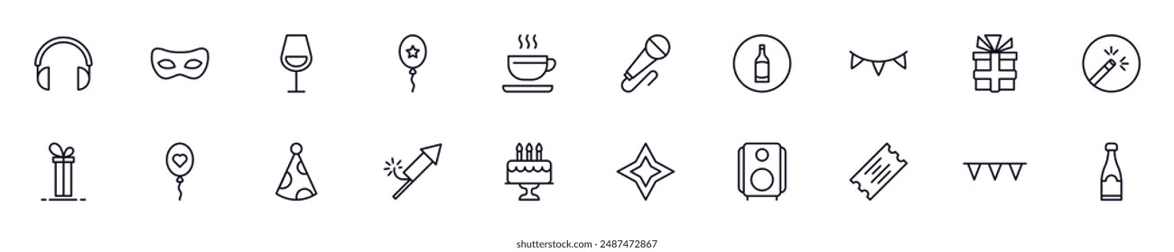 Colección de Imágenes vectoriales delgadas de vacaciones para Sitios web, diarios, libros de artículos 