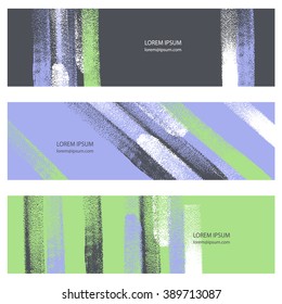Collection three invitation cards.