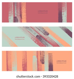 Collection three invitation cards.