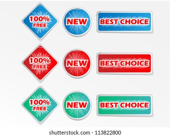 COLLECTION OF THREE STIKERS