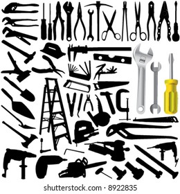 collection of tool vector 3