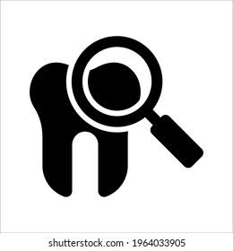 Colección de iconos dentales en diseño plano sobre fondo blanco Color editable. Pasos 10