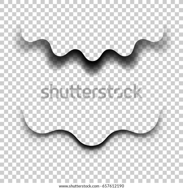 Collection of transparent\
shadows. Vector blank document on various shadow elements for your\
design.