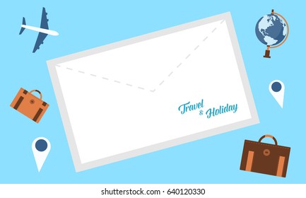Collection of travel background style