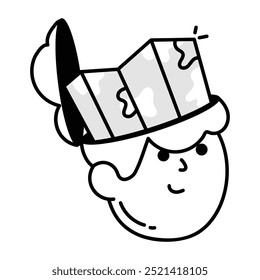 Coleção de ícones de estilo de doodle de viagem 

