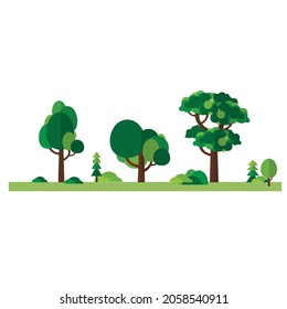 Collection of tree illustrations. Can be used to describe any nature or healthy lifestyle topic.