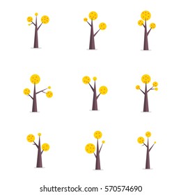 Collection of tree style set