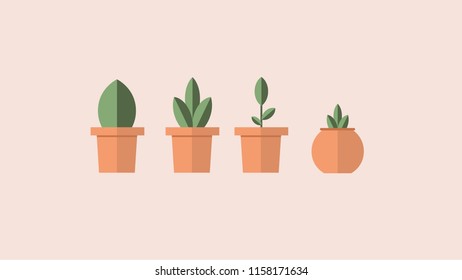Collection of trees illustrations. Can be used to illustrate any nature or healthy lifestyle topic.