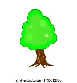 Sammlung von Abbildungen von Bäumen. Kann zur Illustration von Natur oder gesunden Lifestyle Thema verwendet werden.