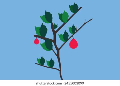 Collection of trees illustrations. Can be used to illustrate any nature or healthy lifestyle topic.