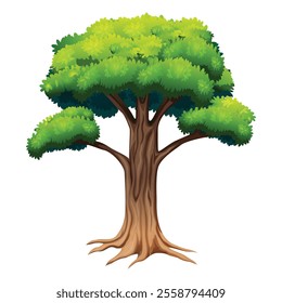 Collection of trees illustrations. Can be used to illustrate any nature or healthy lifestyle topic.