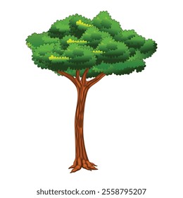 Collection of trees illustrations. Can be used to illustrate any nature or healthy lifestyle topic.