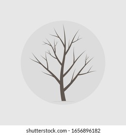 Collection of trees illustrations. - nature or healthy lifestyle topic.