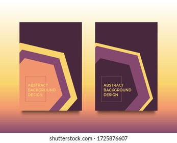 A collection of trendy abstract design background templates can be used for modern posters, leaflets, annual reports, books, presentations