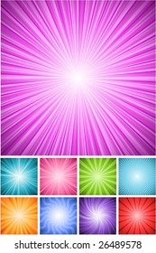 A collection of trendy backgrounds. Easy to change colors with Live Color or editing the global colors.