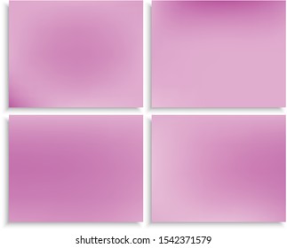 Collection of trendy modern abstract backgrounds. Vector illustration layout. Cool backdrop with soft shadow. Violet elegant and easy editable original banner templates.