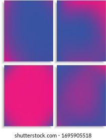 Collection of trendy modern abstract backgrounds. Minimal backdrops with soft shadow. Vector illustration themes. Blue elegant and easy editable original banner templates.