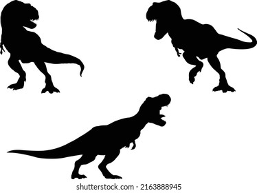 Kollektion von T-rex Silhouette, Tyrannosaurus Rex Clipart