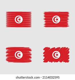 Sammlung der tunesischen Flagge