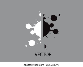 Collection two cards of ink splatter