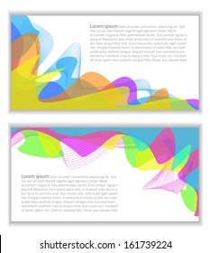 Collection of two Vector Colorful backgrounds