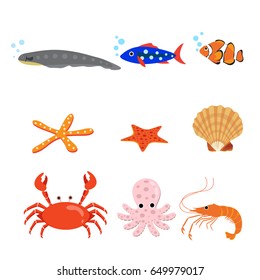 Collection of types of animal, vector illustration.
