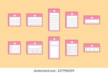 Collection of UI Notes List